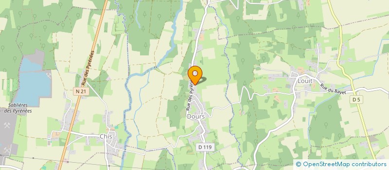 localisation de l'entreprise MONSIEUR JEAN CAZIN  DOURS