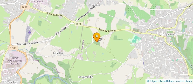 localisation de l'entreprise MONSIEUR JEAN CAZOT  CHAPONOST