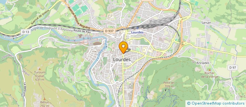 localisation de l'entreprise MONSIEUR JEAN CEAILLES  LOURDES