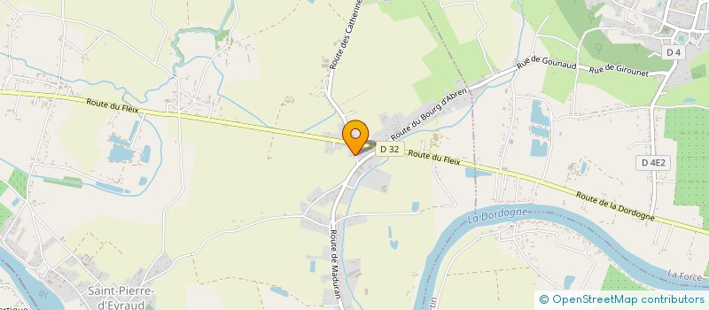 localisation de l'entreprise MONSIEUR JEAN-CEDRIC FAUCHERIE  SAINT PIERRE D'EYRAUD