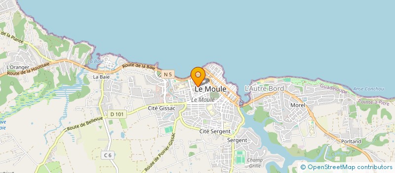 localisation de l'entreprise MONSIEUR JEAN CELESTIN à LE MOULE