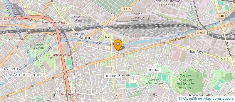 localisation de l'entreprise MONSIEUR JEAN CELESTIN  PANTIN