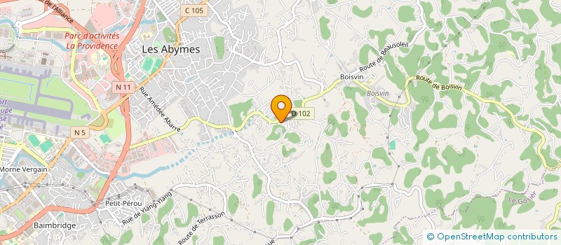 localisation de l'entreprise MONSIEUR JEAN CELIGNY  LES ABYMES