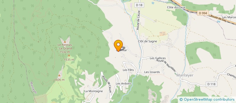 localisation de l'entreprise MONSIEUR JEAN CELLE à MANTEYER