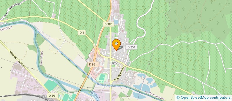 localisation de l'entreprise MONSIEUR JEAN CERCELLIER  DIZY