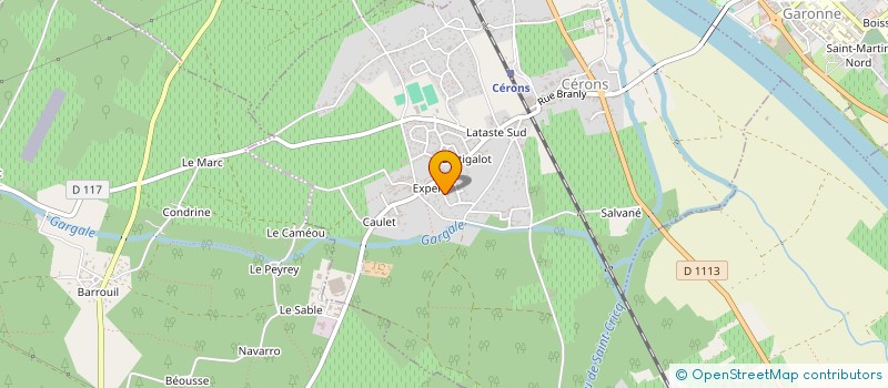 localisation de l'entreprise MONSIEUR JEAN CEZERAC  CERONS