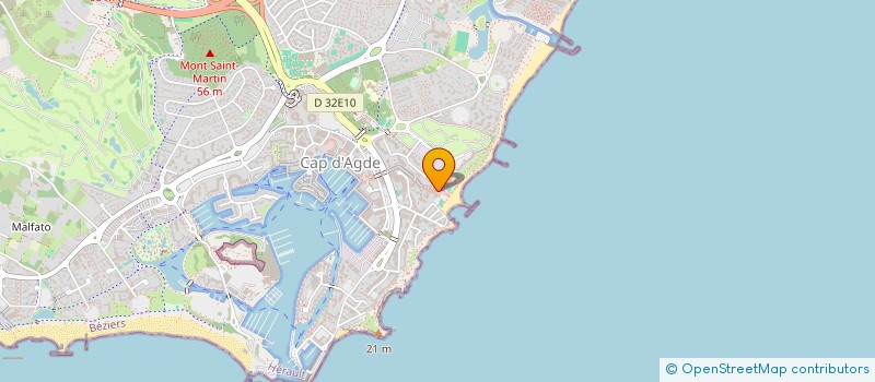 localisation de l'entreprise MONSIEUR JEAN CHABAL  AGDE