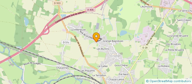 localisation de l'entreprise MONSIEUR JEAN CHABAUD à CROTTET