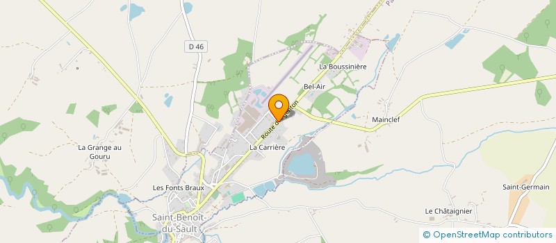 localisation de l'entreprise MONSIEUR JEAN CHABENAT à SAINT-BENOIT-DU-SAULT