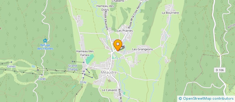 localisation de l'entreprise MONSIEUR JEAN CHABERT  AUTRANS-MEAUDRE EN VERCORS