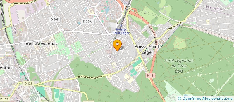 localisation de l'entreprise MONSIEUR JEAN CHABOSEAU à BOISSY-SAINT-LEGER