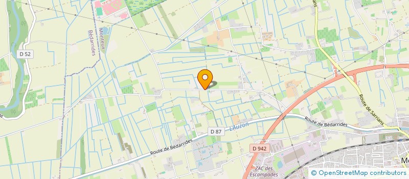 localisation de l'entreprise MONSIEUR JEAN CHABRAN  MONTEUX