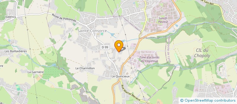 localisation de l'entreprise MONSIEUR JEAN CHADUIRON  SAINTE-CONSORCE