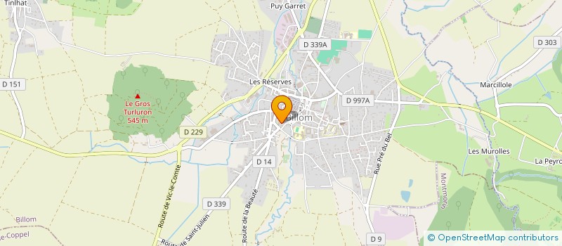 localisation de l'entreprise MONSIEUR JEAN CHAFFRAIX  BILLOM