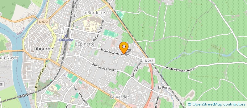 localisation de l'entreprise MONSIEUR JEAN CHAGNEAU à LIBOURNE