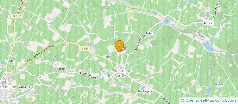 localisation de l'entreprise MONSIEUR JEAN CHAGNEAU  SAINT-CHRISTOPHE-DES-BARDES