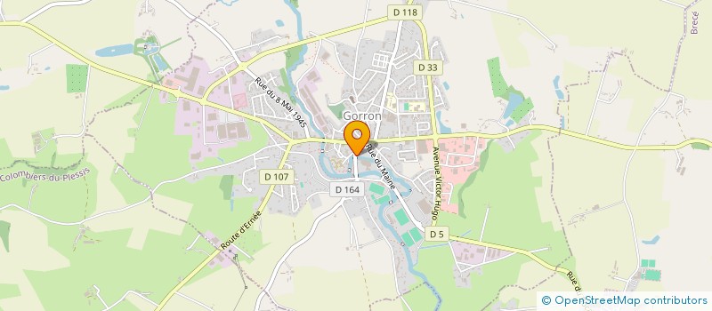 localisation de l'entreprise MONSIEUR JEAN CHAGNIAUD à GORRON