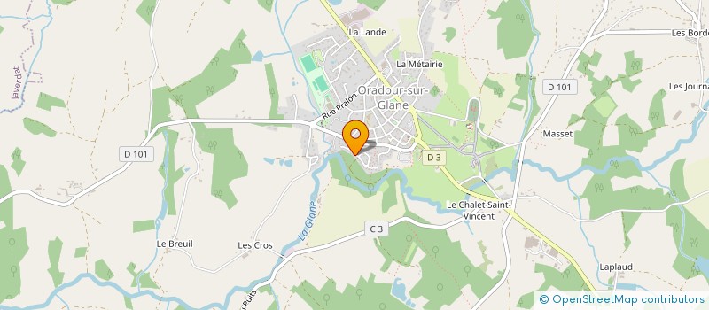 localisation de l'entreprise MONSIEUR JEAN CHALEIX à ORADOUR-SUR-GLANE