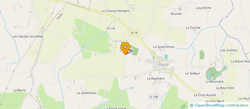 localisation de l'entreprise MONSIEUR JEAN CHALOPIN  MELLE