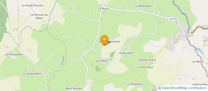 localisation de l'entreprise MONSIEUR JEAN CHALOPIN à LE LOROUX