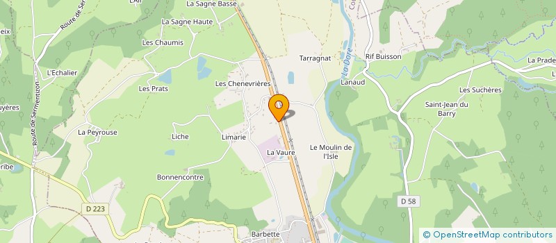 localisation de l'entreprise MONSIEUR JEAN CHALUS à COURPIERE