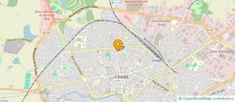 localisation de l'entreprise MONSIEUR JEAN CHAMAILLARD à CHOLET