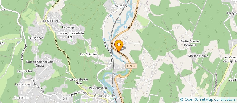 localisation de l'entreprise MONSIEUR JEAN CHAMBARETAUD  CHANCELADE