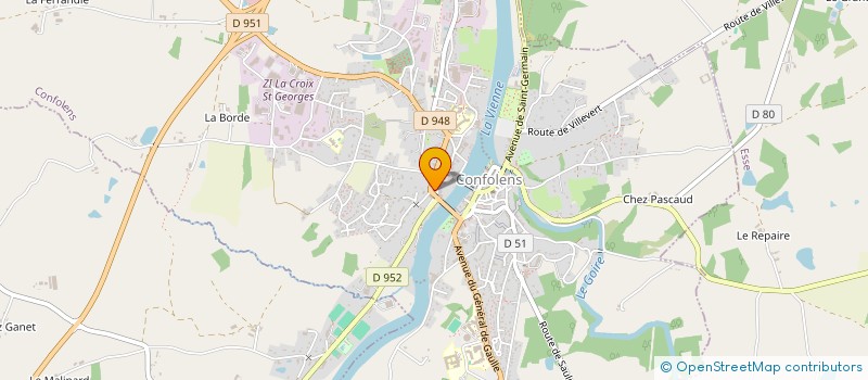 localisation de l'entreprise MONSIEUR JEAN CHAMBAUDRY  CONFOLENS