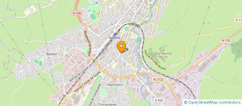 localisation de l'entreprise MONSIEUR JEAN CHAMBON à AURILLAC
