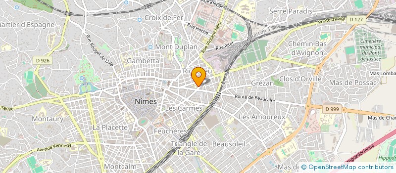 localisation de l'entreprise MONSIEUR JEAN CHAMBON  NIMES