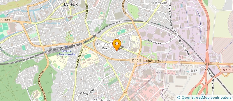 localisation de l'entreprise MONSIEUR JEAN CHAMBRY  EVREUX