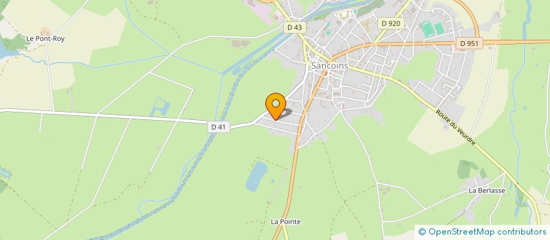 localisation de l'entreprise MONSIEUR JEAN CHAMIGNON  SANCOINS