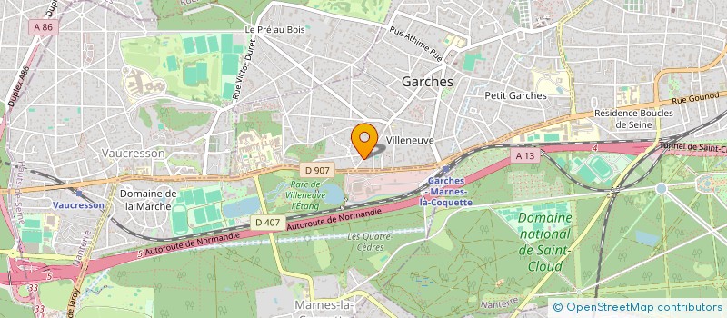 localisation de l'entreprise MONSIEUR JEAN CHAMOUSSET à GARCHES