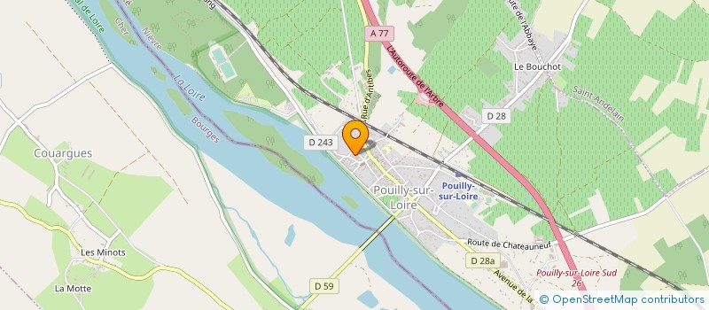 localisation de l'entreprise MONSIEUR JEAN CHAMOUX à POUILLY-SUR-LOIRE