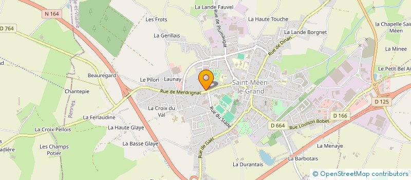 localisation de l'entreprise MONSIEUR JEAN CHAMPALAUNE  SAINT-MEEN-LE-GRAND