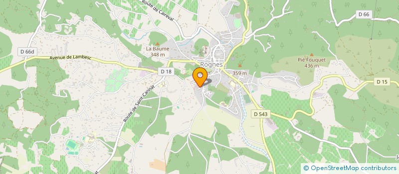 localisation de l'entreprise MONSIEUR JEAN CHAMPETIER  ROGNES