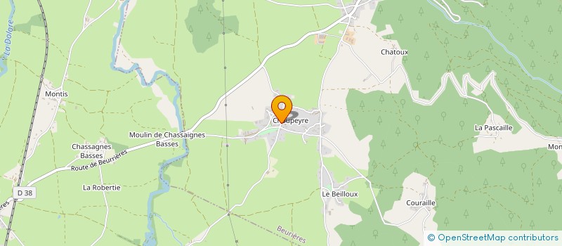 localisation de l'entreprise MONSIEUR JEAN CHANAL à BEURIERES