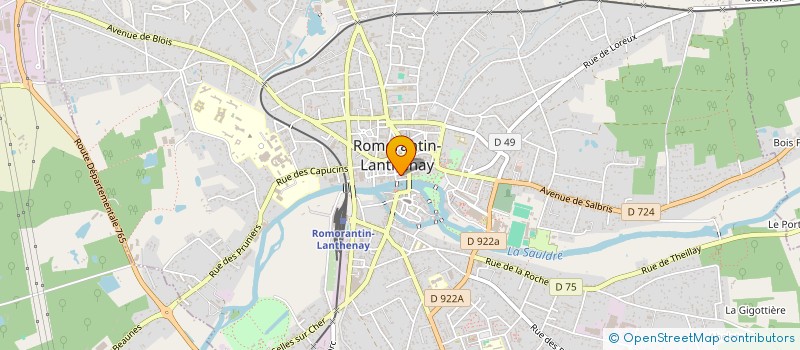 localisation de l'entreprise MONSIEUR JEAN CHANAL  ROMORANTIN-LANTHENAY