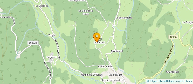 localisation de l'entreprise MONSIEUR JEAN CHANTELOUBE  SAINT-ANTHEME