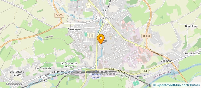 localisation de l'entreprise MONSIEUR JEAN CHAPEAU  MONTVAL-SUR-LOIR