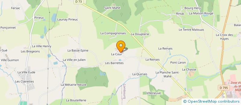 localisation de l'entreprise MONSIEUR JEAN CHAPRON  COMBOURG