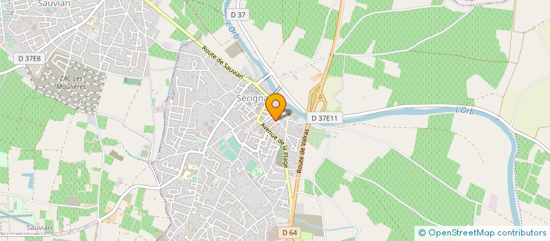 localisation de l'entreprise MONSIEUR JEAN CHAPTAL à SERIGNAN