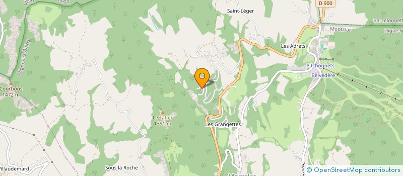 localisation de l'entreprise MONSIEUR JEAN CHAPUIS  MONTCLAR