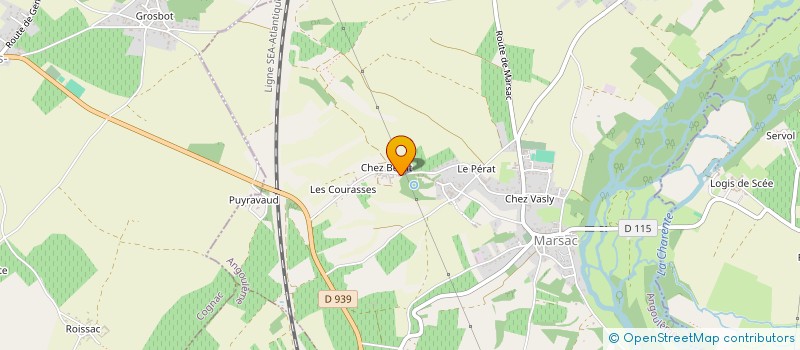 localisation de l'entreprise MONSIEUR JEAN CHARBONNAUD à MARSAC