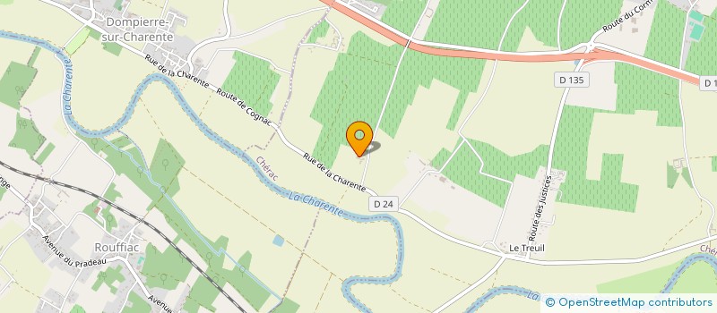 localisation de l'entreprise MONSIEUR JEAN CHARBONNEAU à CHERAC