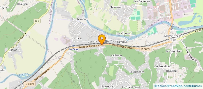 localisation de l'entreprise MONSIEUR JEAN CHARBONNET  MARSAC-SUR-L'ISLE