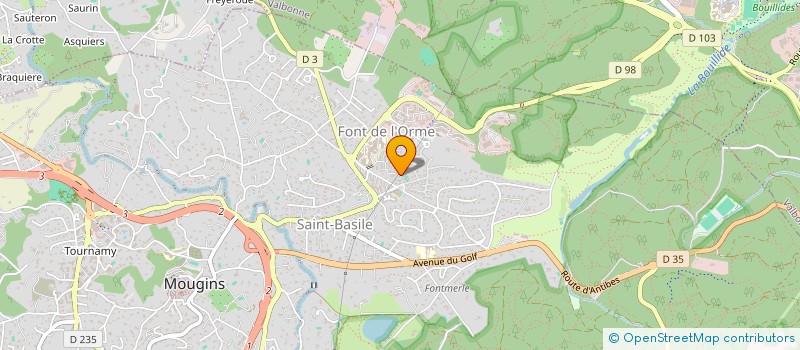 localisation de l'entreprise MONSIEUR JEAN CHARBONNIER  MOUGINS