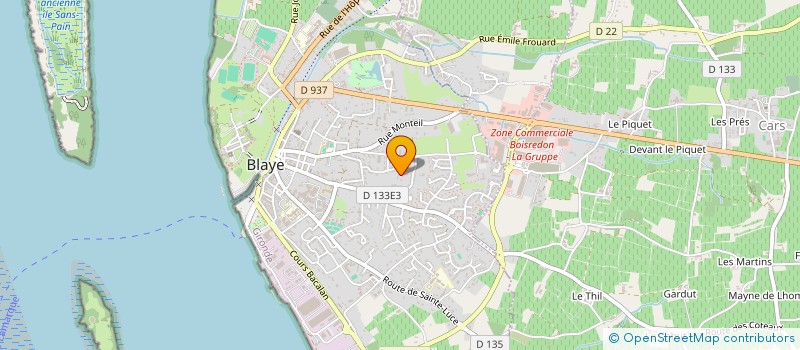 localisation de l'entreprise MONSIEUR JEAN CHARBONNIER à BLAYE