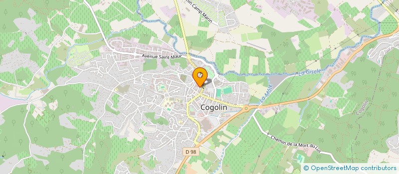 localisation de l'entreprise MONSIEUR JEAN CHARLES  COGOLIN