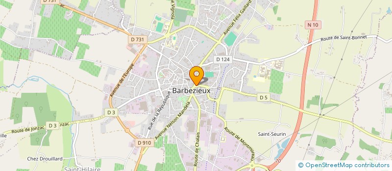 localisation de l'entreprise MONSIEUR JEAN-CHARLES ALLAIN  SAINT-DIZANT-DU-GUA